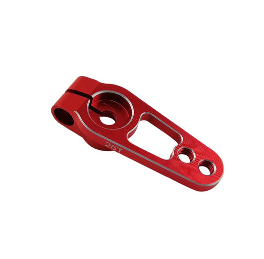 SpeedTek RC CNC Aluminum Premium 25T Servo Horn (Red)