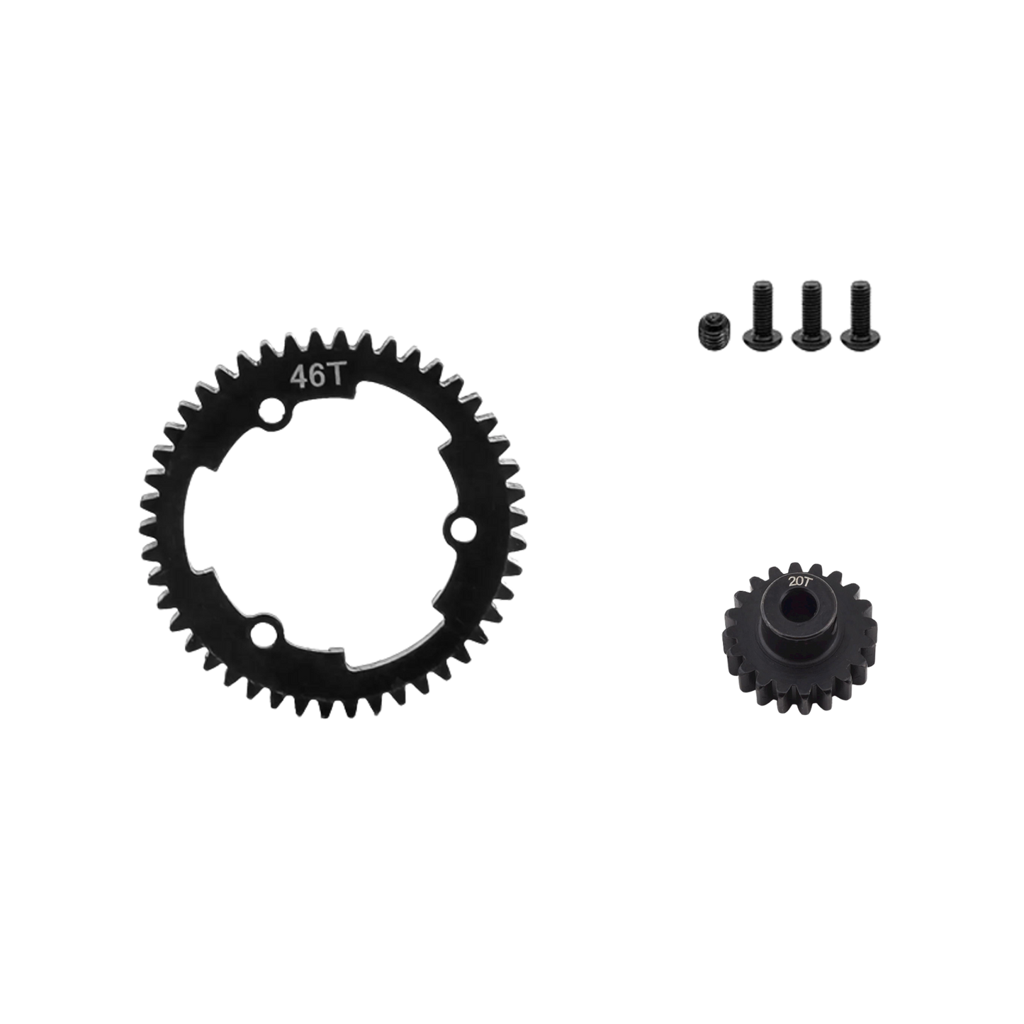 SpeedTek RC Heavy Duty Mod 1.0 Pinion Gear (5mm) (20T) & Spur Gear (46T) Combo