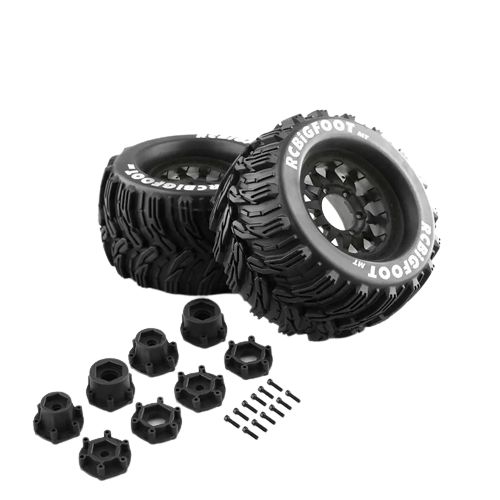 SpeedTek RC 105/165 Un-Mounted Non-Belted Off Road Tires (2) (Black) (Chevron)