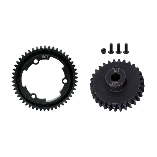 SpeedTek RC Heavy Duty Mod 1.0 Pinion Gear (5mm) (30T) & Spur Gear (50T) Combo