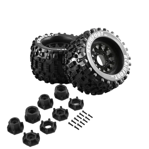 SpeedTek RC 105/165 Un-Mounted Non-Belted Off Road Tires (2) (Black) (Crusher)