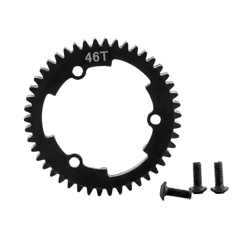 SpeedTek RC Hardened Steel Mod 1 Spur Gear (46T) for E-Revo, XO-1, Maxx, X-Maxx