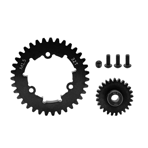 SpeedTek RC Heavy Duty Mod 1.5 Pinion Gear (8mm) (25T) & Spur Gear (32T) Combo