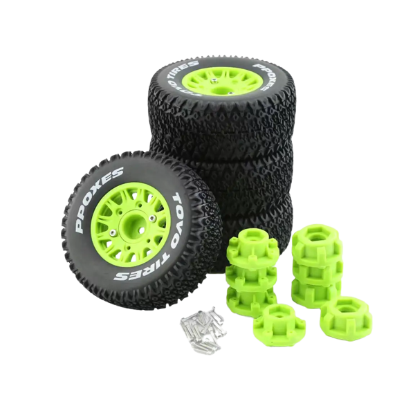 SpeedTek RC 46/113 Un-Mounted Non-Belted Off Road Tires (4) (Green) (12-Spoke)