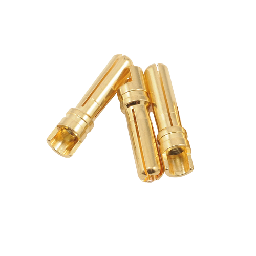 SpeedTek RC 4.0mm High Current Bullet Connectors (3 Male)