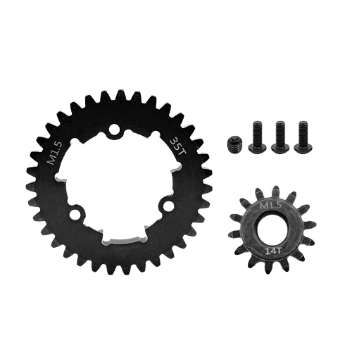 SpeedTek RC Heavy Duty Mod 1.5 Pinion Gear (8mm) (14T) & Spur Gear (35T) Combo