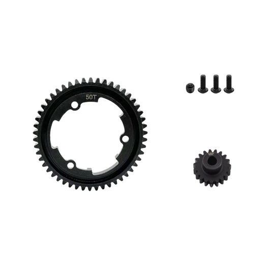 SpeedTek RC Heavy Duty Mod 1.0 Pinion Gear (5mm) (19T) & Spur Gear (50T) Combo