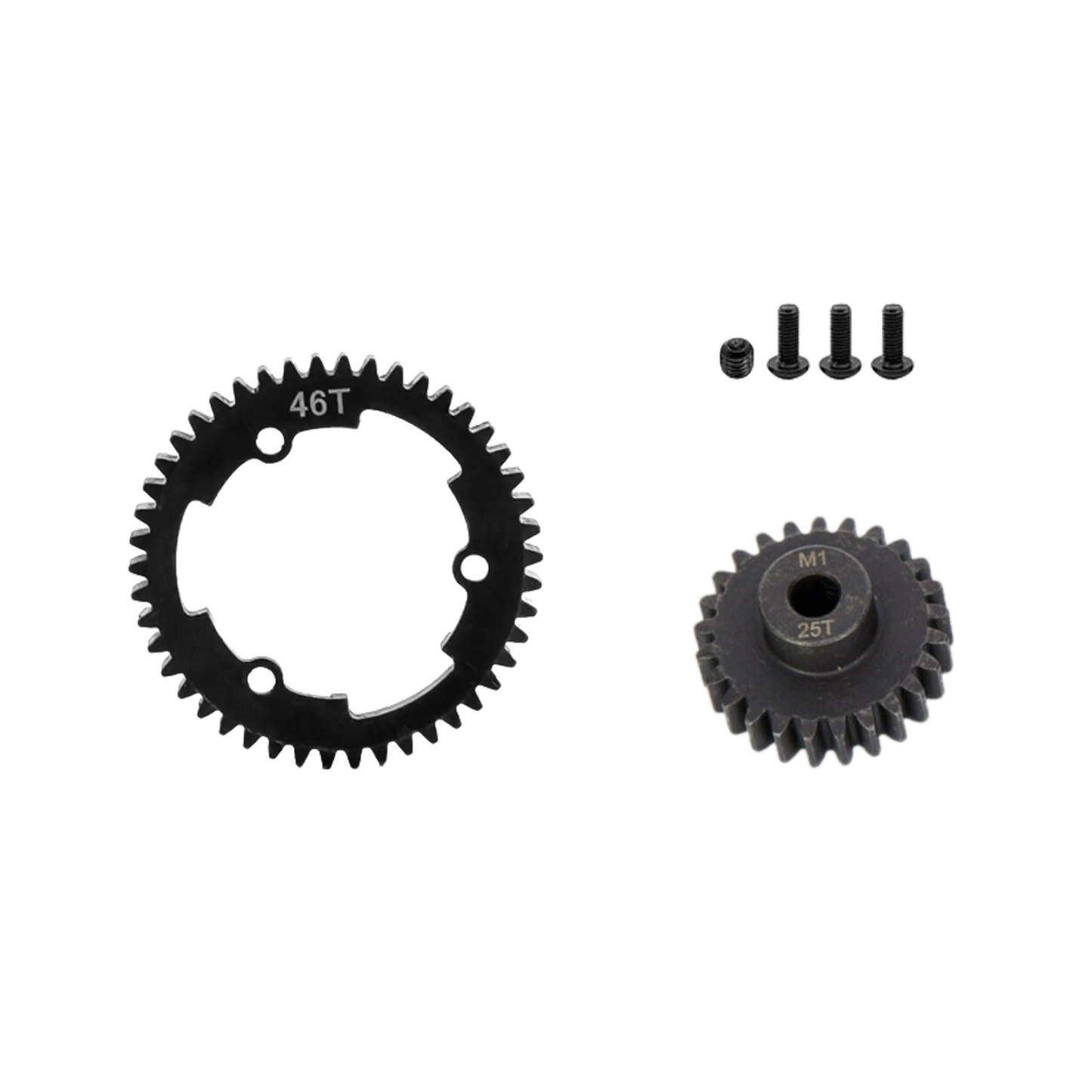 SpeedTek RC Heavy Duty Mod 1.0 Pinion Gear (5mm) (25T) & Spur Gear (46T) Combo