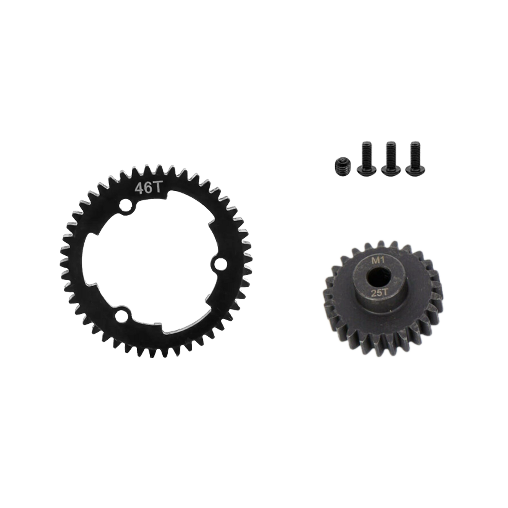 SpeedTek RC Heavy Duty Mod 1.0 Pinion Gear (5mm) (25T) & Spur Gear (46T) Combo