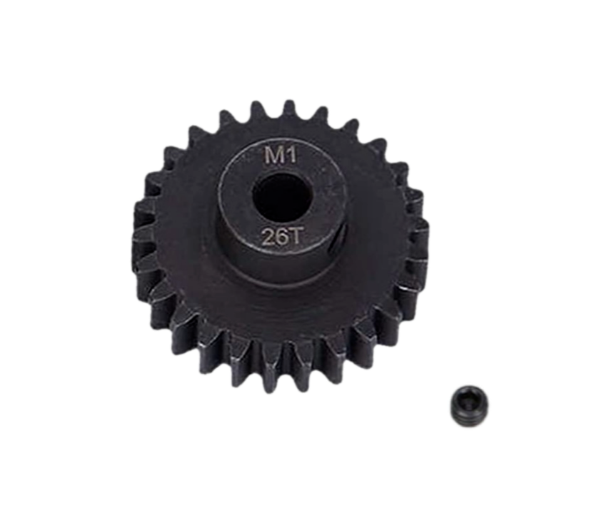 SpeedTek RC Heavy Duty Hardened Steel Mod 1 Pinion Gears (5mm Bore) (26T)