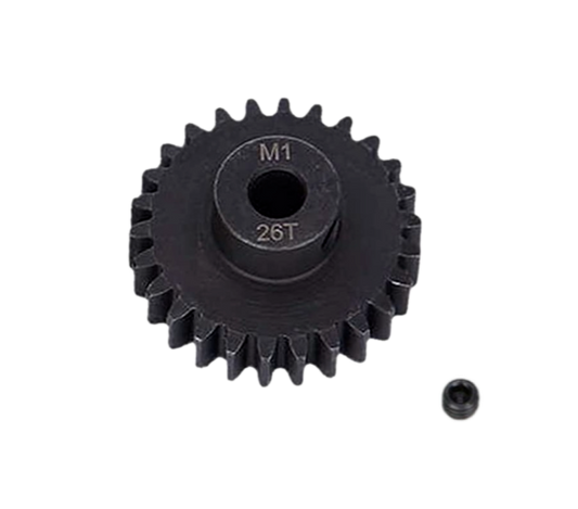 SpeedTek RC Heavy Duty Hardened Steel Mod 1 Pinion Gears (5mm Bore) (26T)