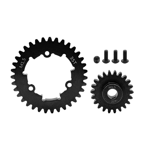 SpeedTek RC Heavy Duty Mod 1.5 Pinion Gear (8mm) (22T) & Spur Gear (35T) Combo