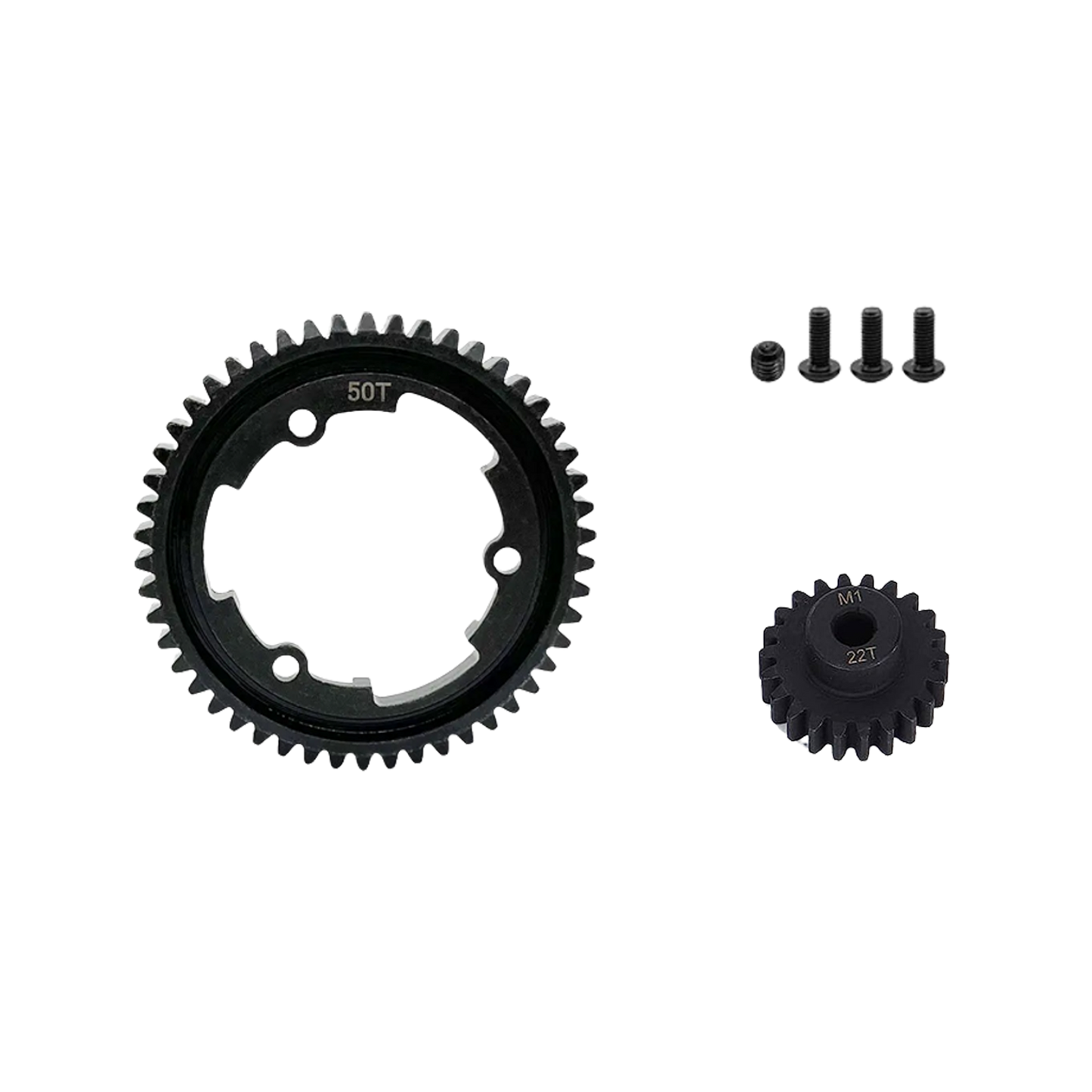 SpeedTek RC Heavy Duty Mod 1.0 Pinion Gear (5mm) (22T) & Spur Gear (50T) Combo