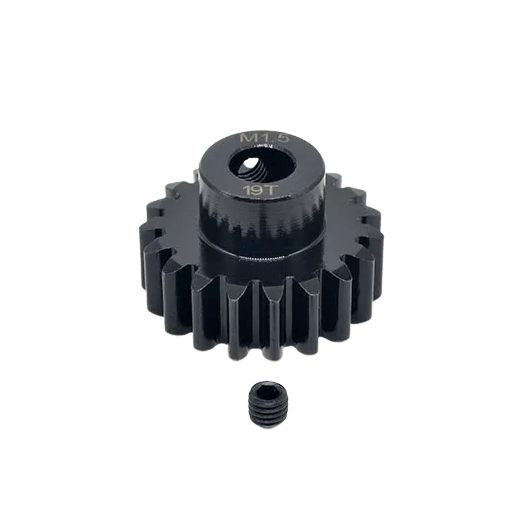 SpeedTek RC Heavy Duty Hardened Steel Mod 1.5 Pinion Gear (8mm Bore) (19T)