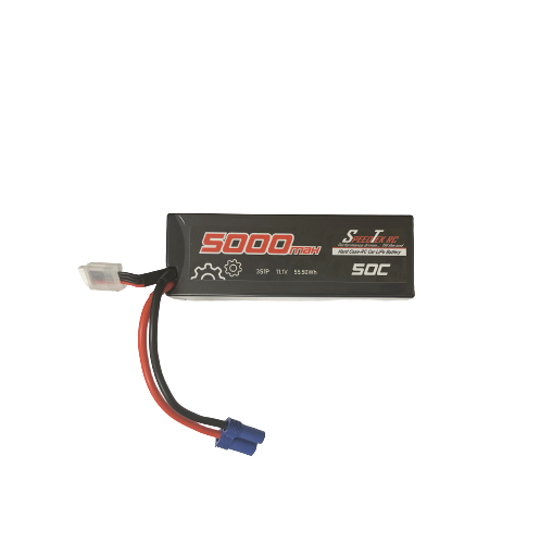 SpeedTek RC 3S 11.1V 5000mAh 50C Hard Case Lipo Battery Pack w/ EC5 Connector