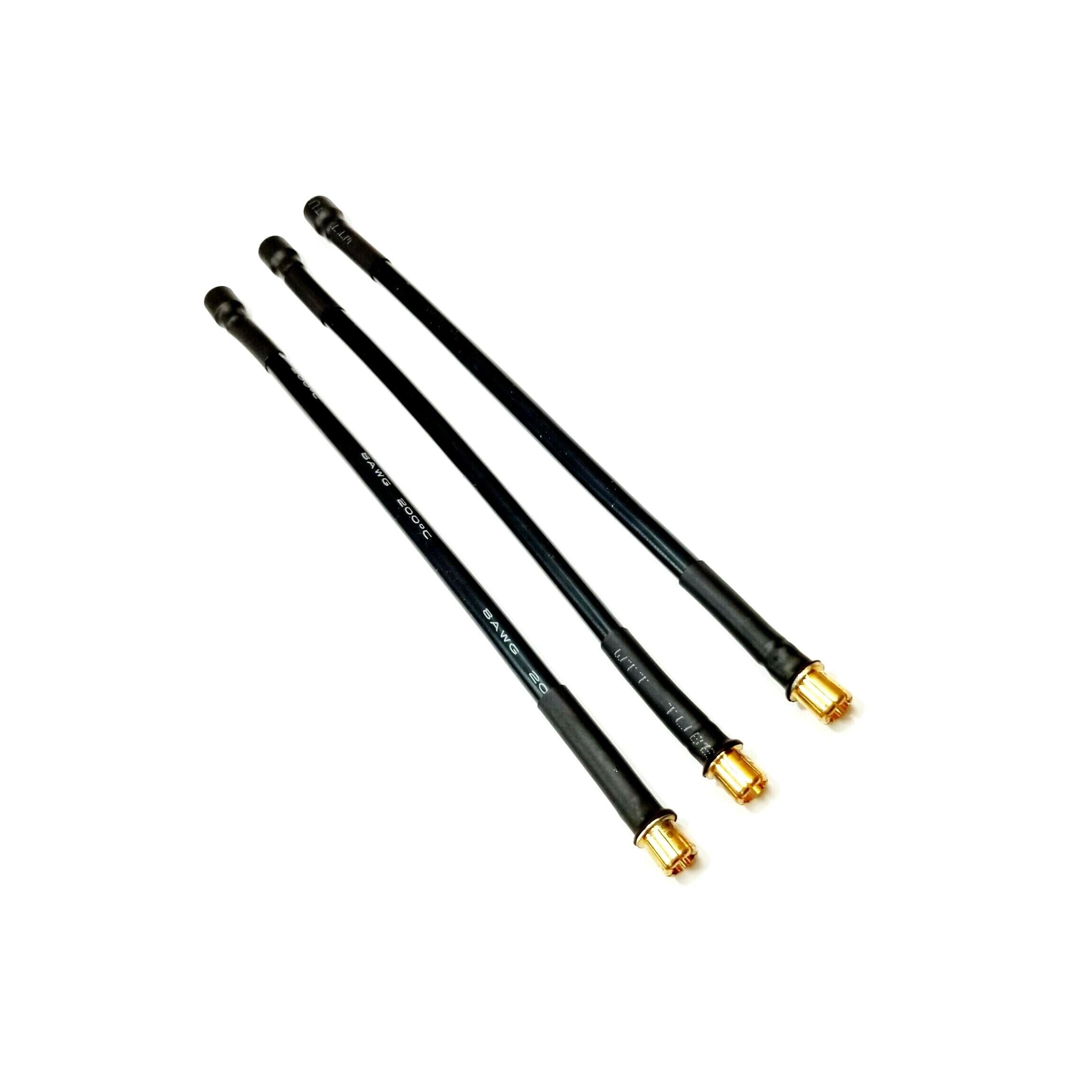 SpeedTek RC 8.0mm Male to 8.0mm Female Brushless Motor Wire Extensions 3-200mm