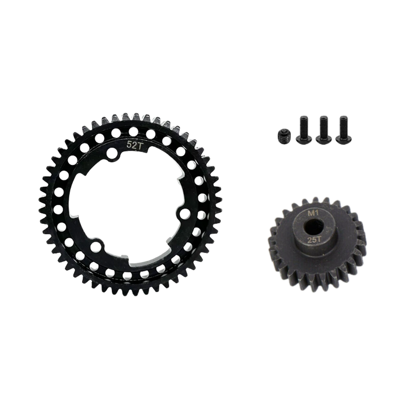 SpeedTek RC Heavy Duty Mod 1.0 Pinion Gear (5mm) (25T) & Spur Gear (52T) Combo