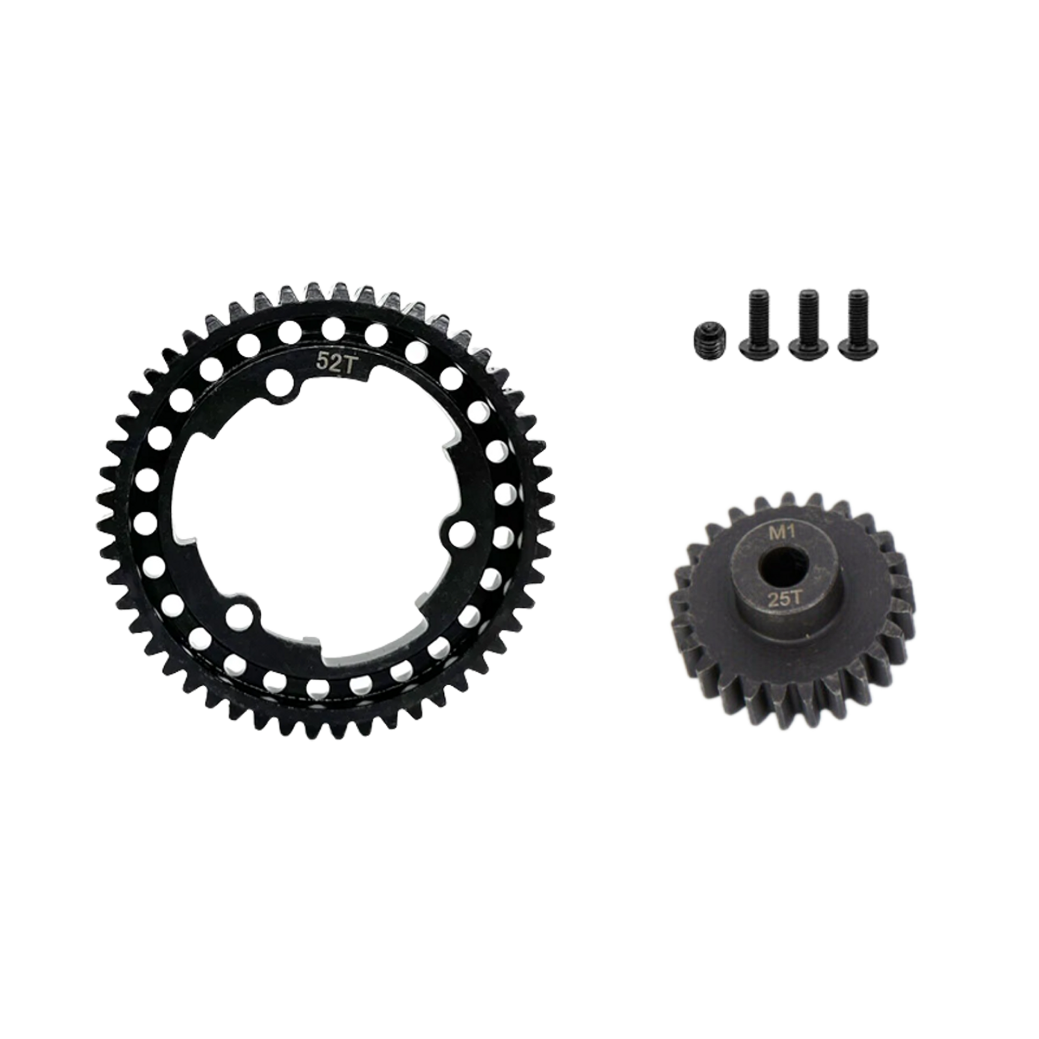 SpeedTek RC Heavy Duty Mod 1.0 Pinion Gear (5mm) (25T) & Spur Gear (52T) Combo