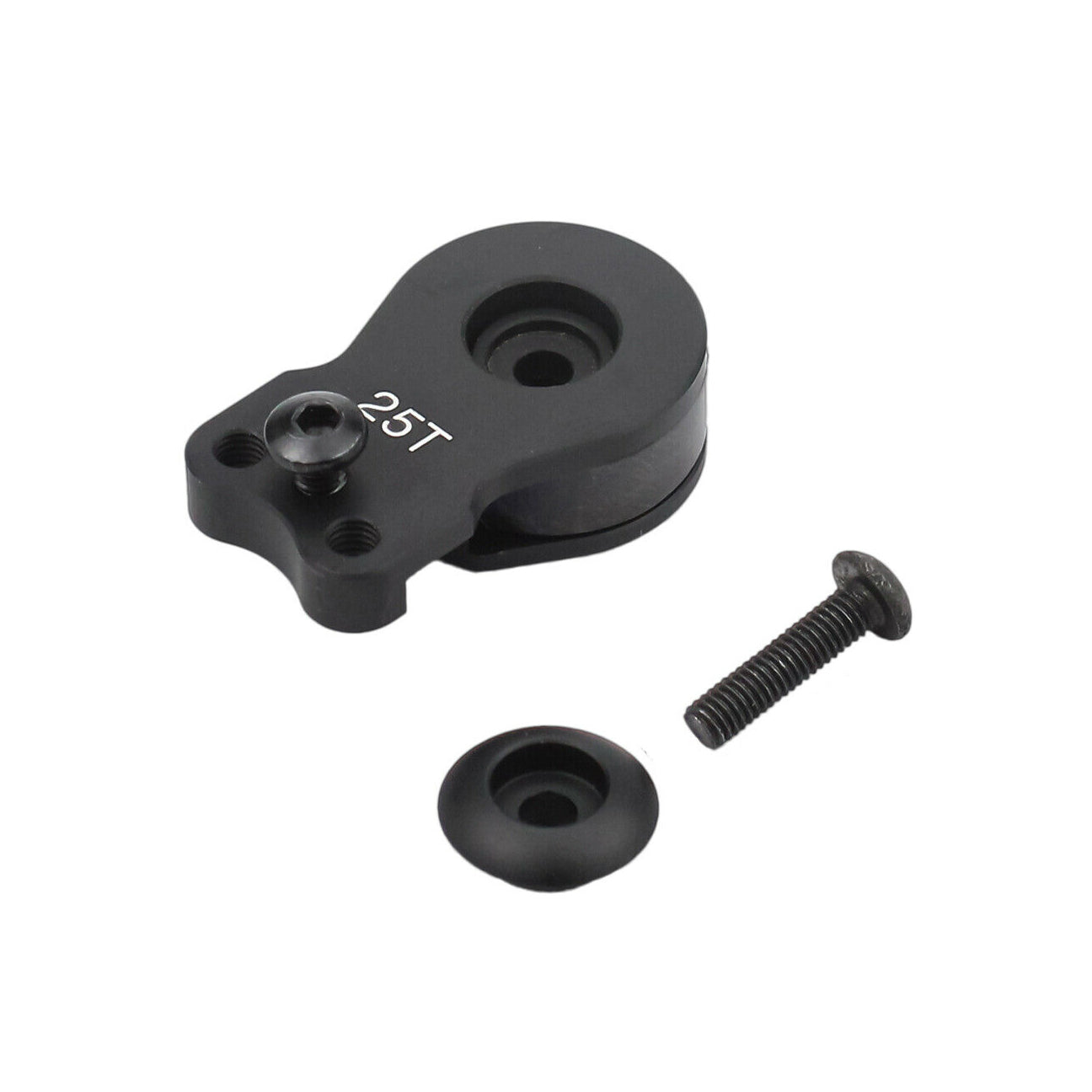 SpeedTek RC 25T Aluminum Premium Servo Saver Horn (Black)