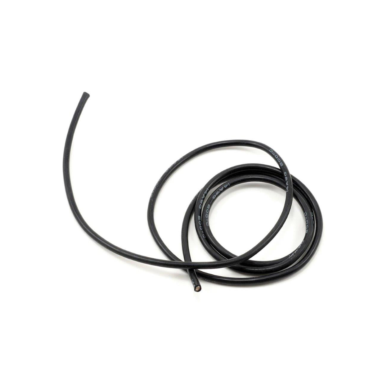 SpeedTek RC 14awg Black Silicone Hookup Wire (1 Meter)