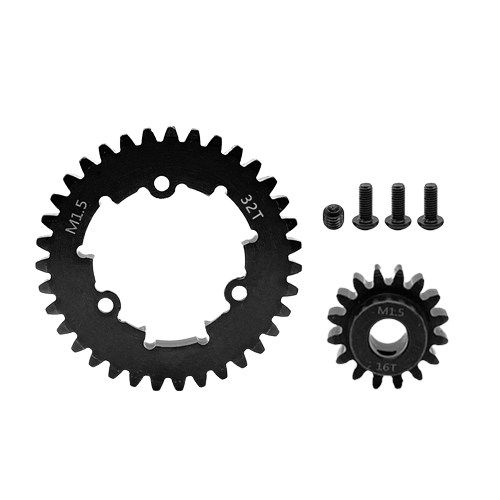 SpeedTek RC Heavy Duty Mod 1.5 Pinion Gear (8mm) (16T) & Spur Gear (32T) Combo