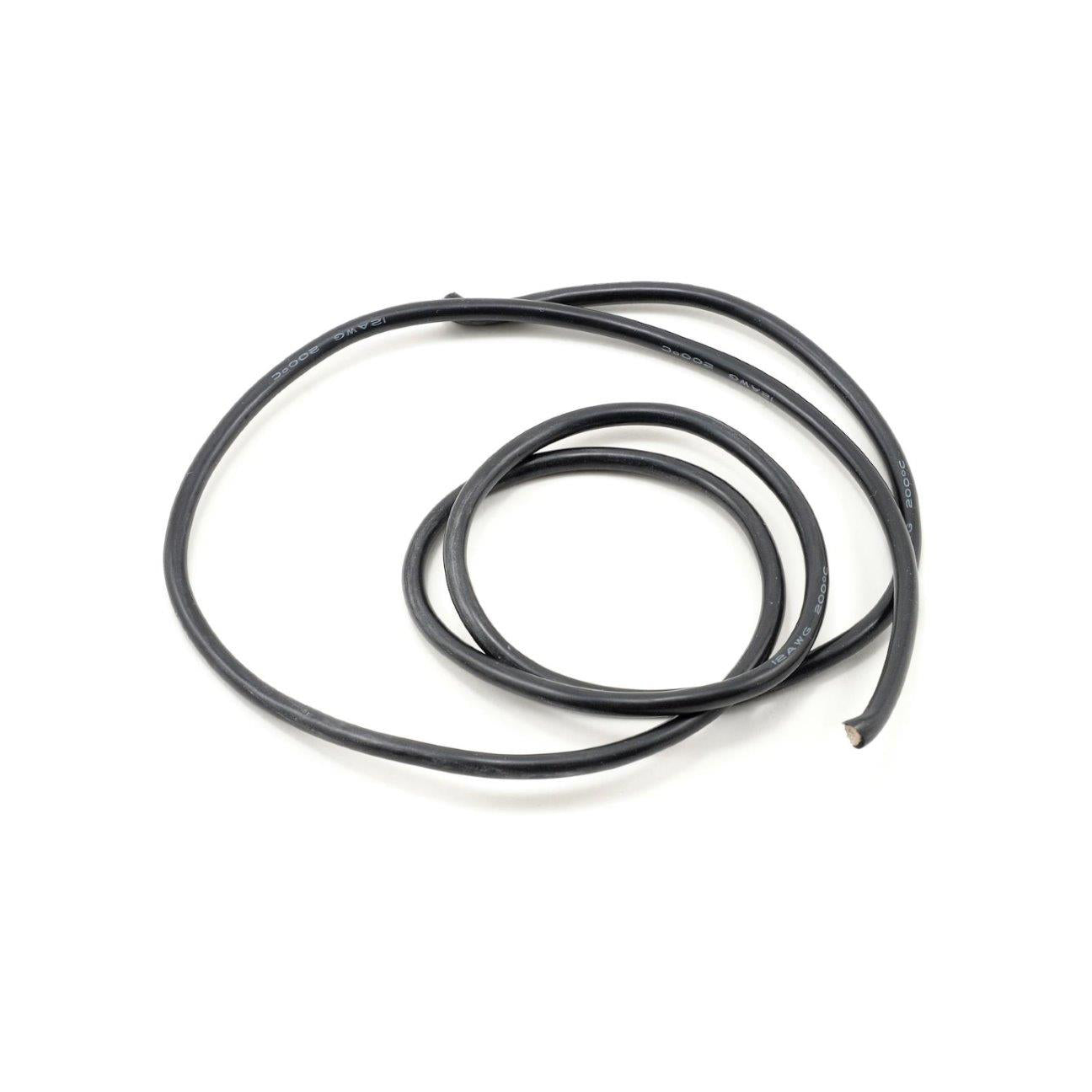 SpeedTek RC 12awg Black Silicone Hookup Wire (1 Meter)