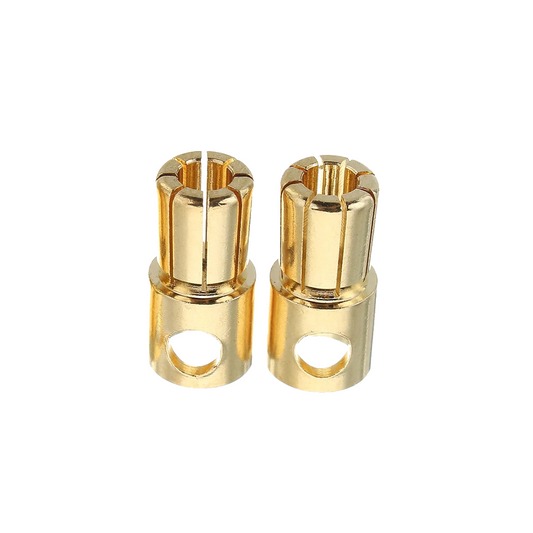 SpeedTek RC 6.5mm High Current Bullet Connectors (2 Male)