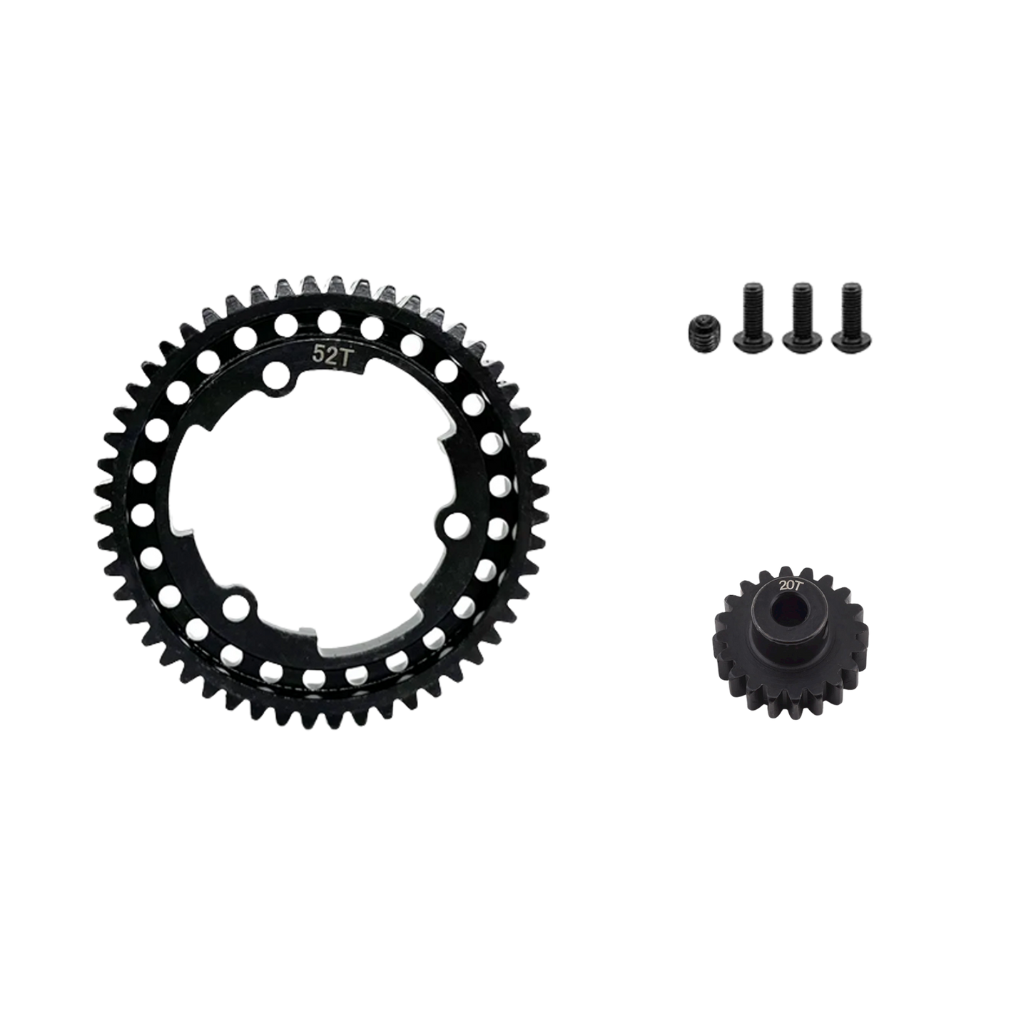 SpeedTek RC Heavy Duty Mod 1.0 Pinion Gear (5mm) (20T) & Spur Gear (52T) Combo