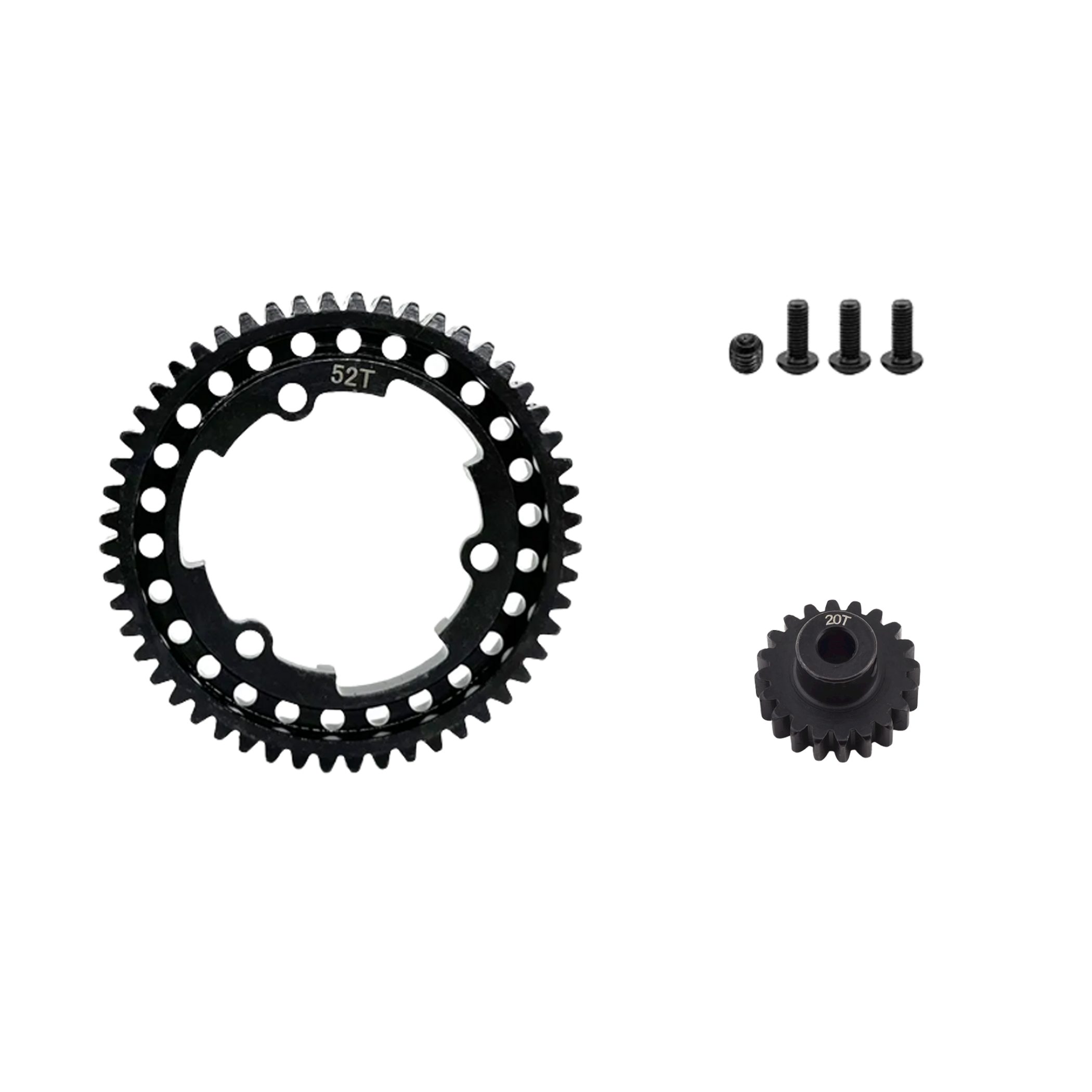 SpeedTek RC Heavy Duty Mod 1.0 Pinion Gear (5mm) (20T) & Spur Gear (52T) Combo