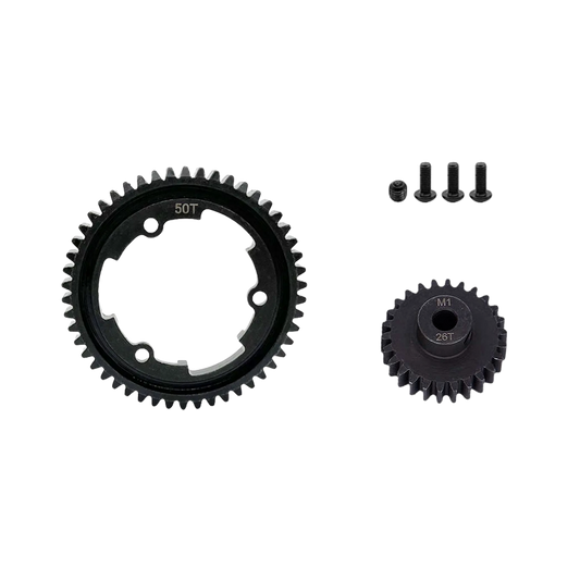 SpeedTek RC Heavy Duty Mod 1.0 Pinion Gear (5mm) (26T) & Spur Gear (50T) Combo