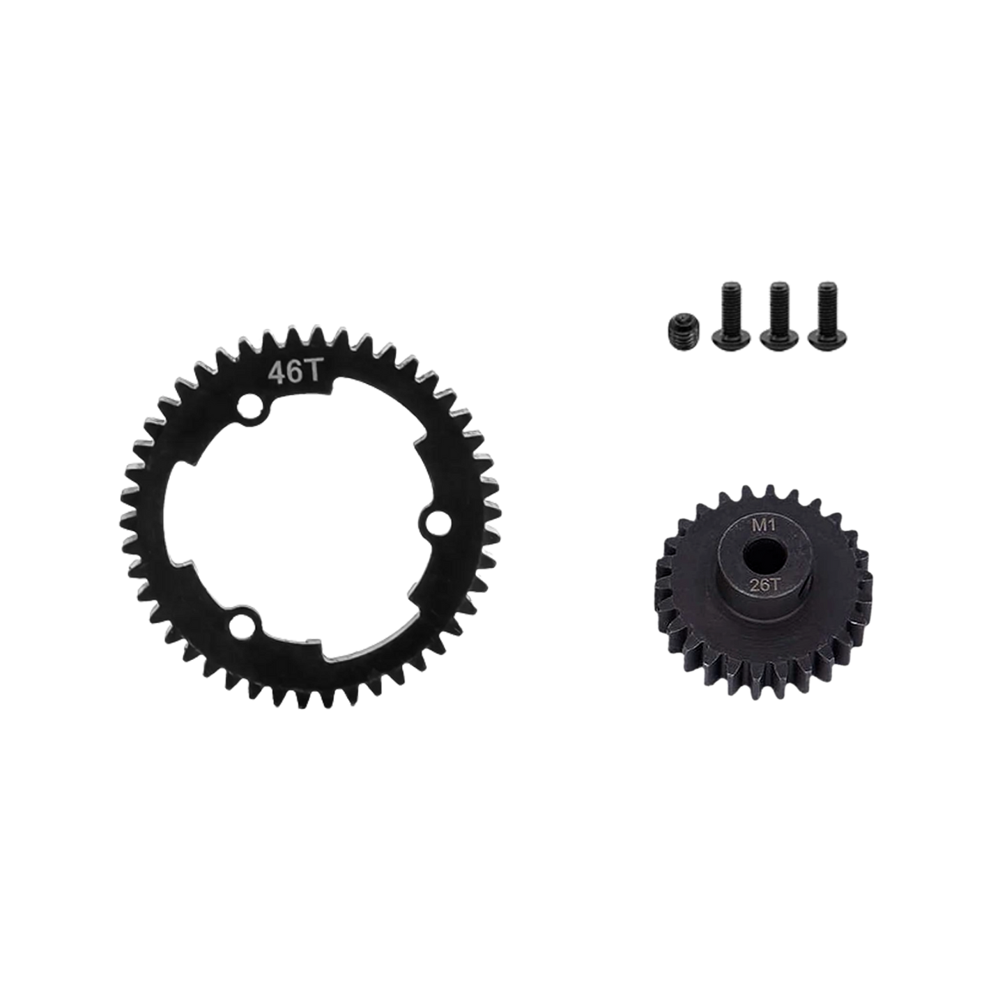 SpeedTek RC Heavy Duty Mod 1.0 Pinion Gear (5mm) (26T) & Spur Gear (46T) Combo