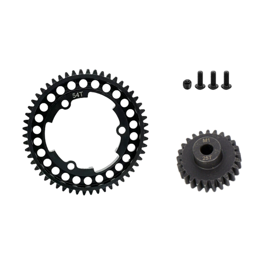 SpeedTek RC Heavy Duty Mod 1.0 Pinion Gear (5mm) (25T) & Spur Gear (54T) Combo