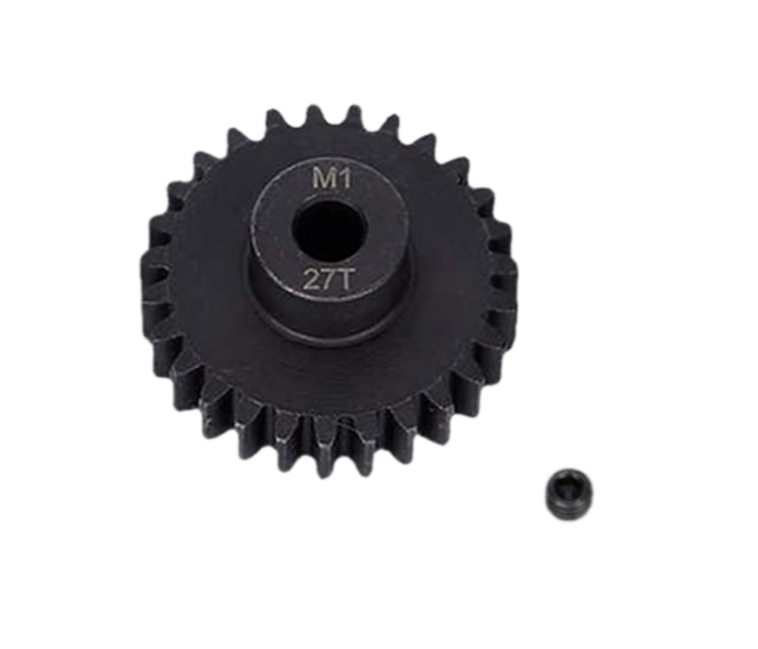 SpeedTek RC Heavy Duty Hardened Steel Mod 1 Pinion Gears (5mm Bore) (27T)