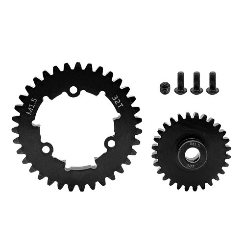 SpeedTek RC Heavy Duty Mod 1.5 Pinion Gear (8mm) (28T) & Spur Gear (32T) Combo