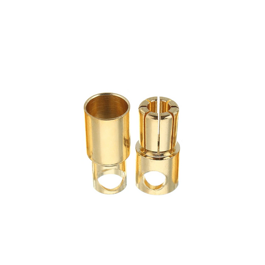 SpeedTek RC 6.5mm High Current Bullet Connector Single Set (1 Male/1 Female)