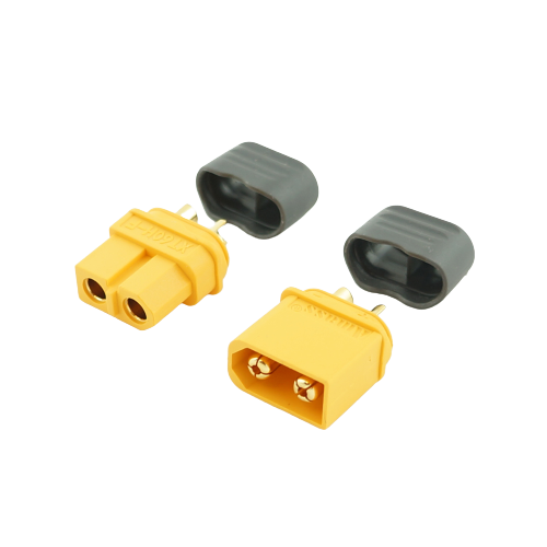 SpeedTek RC 3.5mm "TruCurrent" XT60 Polarized Sheathed Connectors (1M/1F)