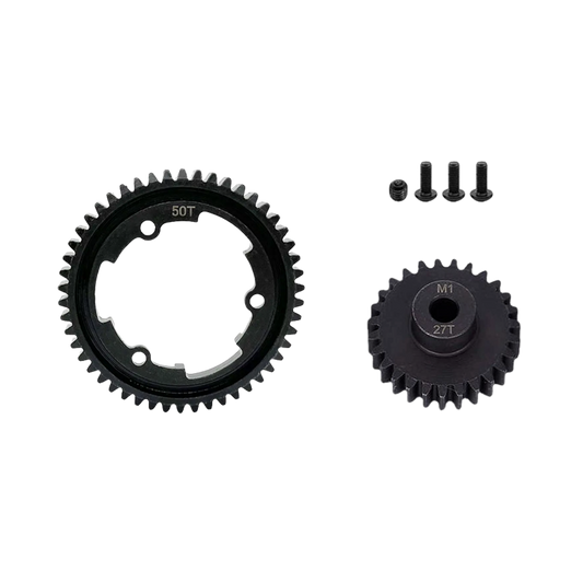 SpeedTek RC Heavy Duty Mod 1.0 Pinion Gear (5mm) (27T) & Spur Gear (50T) Combo