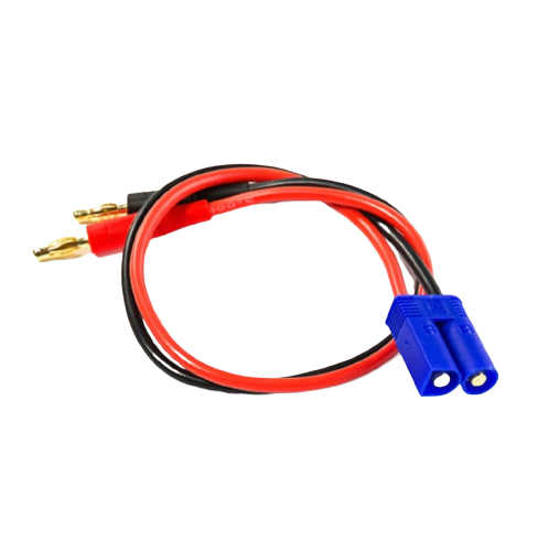 SpeedTek RC Heavy Duty EC5 Charge Lead (Male EC5 To 4mm Banana Plugs)