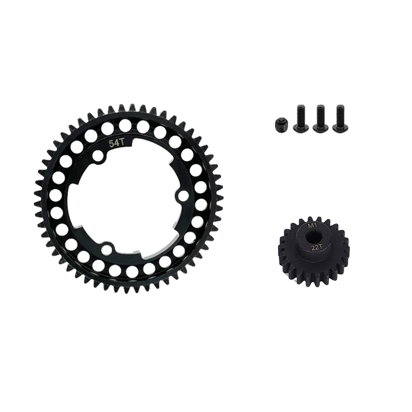 SpeedTek RC Heavy Duty Mod 1.0 Pinion Gear (5mm) (22T) & Spur Gear (54T) Combo