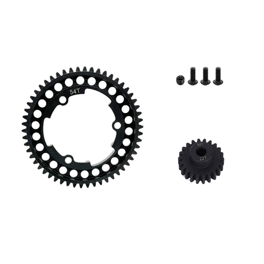 SpeedTek RC Heavy Duty Mod 1.0 Pinion Gear (5mm) (22T) & Spur Gear (54T) Combo