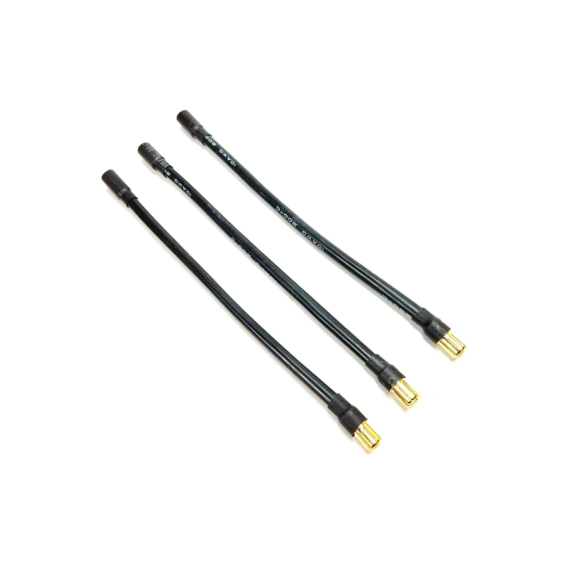 SpeedTek RC 6.5mm Male to 6.5mm Female Brushless Motor Wire Extensions 3-200mm