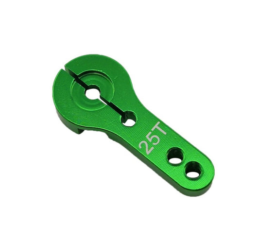 SpeedTek RC CNC Aluminum 25T Servo Horn (Green)