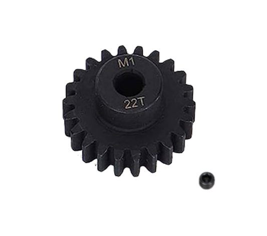 SpeedTek RC Heavy Duty Hardened Steel Mod 1 Pinion Gears (5mm Bore) (22T)