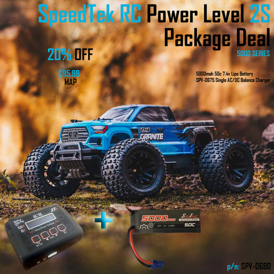 SpeedTek RC Power Level 2S Package Deal (5000 Series)