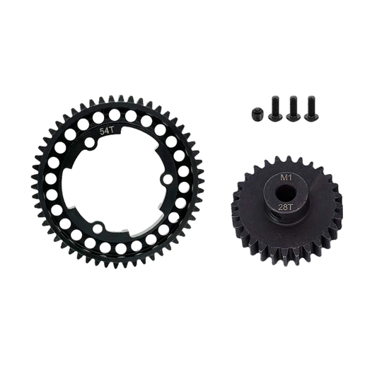 SpeedTek RC Heavy Duty Mod 1.0 Pinion Gear (5mm) (28T) & Spur Gear (54T) Combo