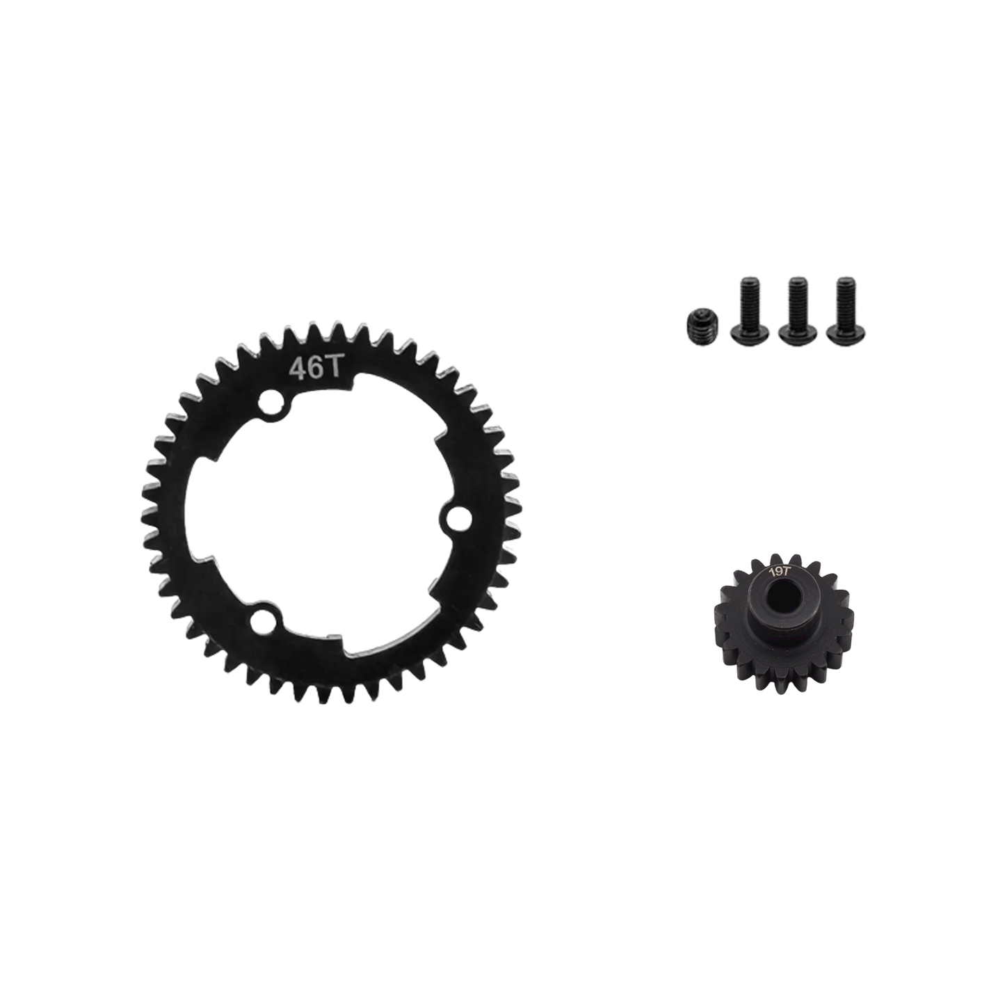 SpeedTek RC Heavy Duty Mod 1.0 Pinion Gear (5mm) (19T) & Spur Gear (46T) Combo