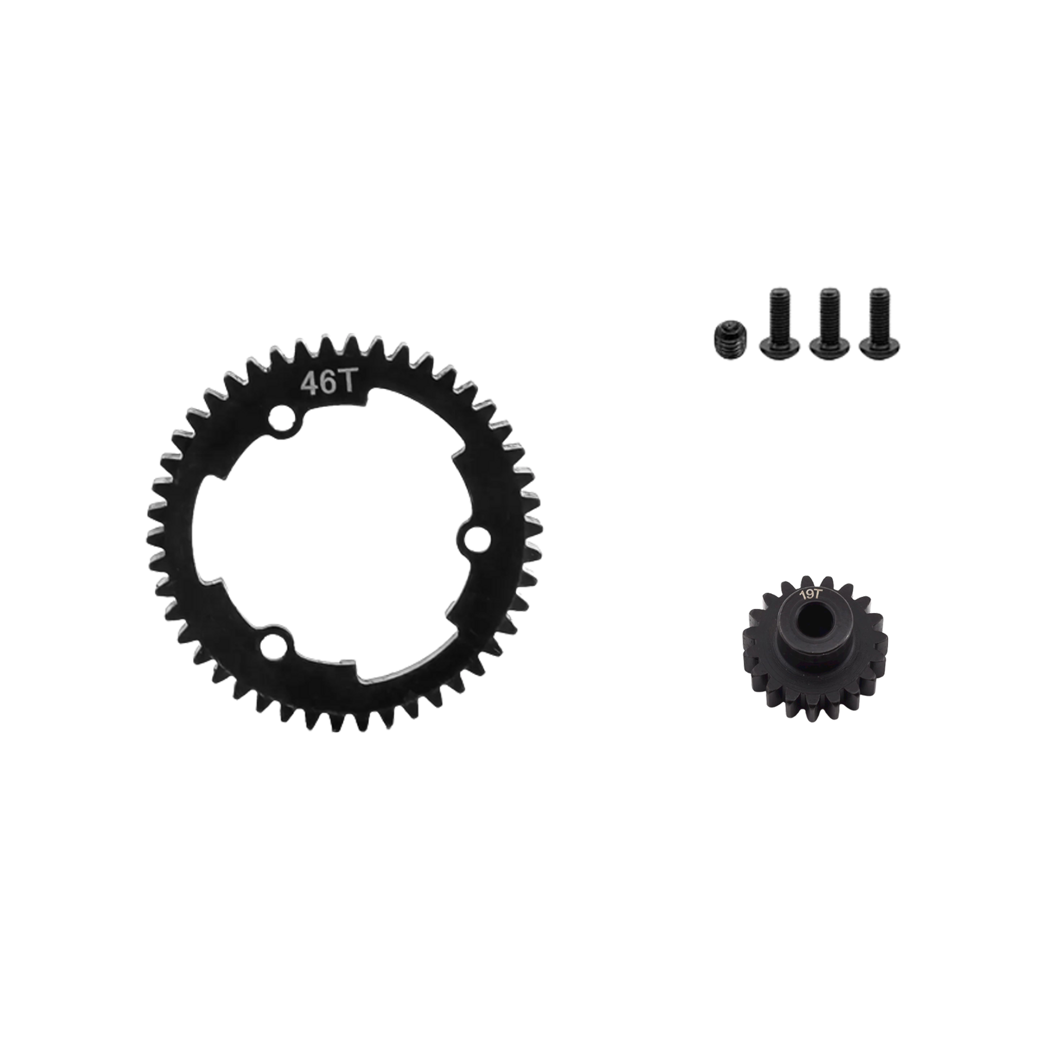 SpeedTek RC Heavy Duty Mod 1.0 Pinion Gear (5mm) (19T) & Spur Gear (46T) Combo