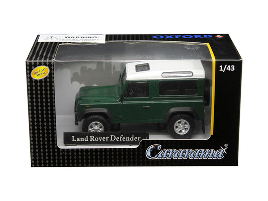 Land Rover Defender Dark Green 1/43 Diecast Model Car by Cararama