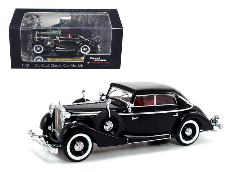 1937 Maybach SW38 Spohn 4 Doors Black Convertible 1/43 Diecast Car Model by Signature Models