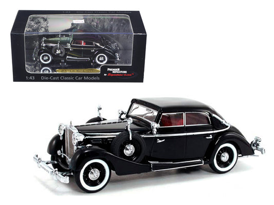 1937 Maybach SW38 Spohn 4 Doors Black Convertible 1/43 Diecast Car Model by Signature Models